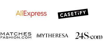 AliExpress, CASETiFY, MATCHES FASHION.COM, MYTHERESA, 24S.com