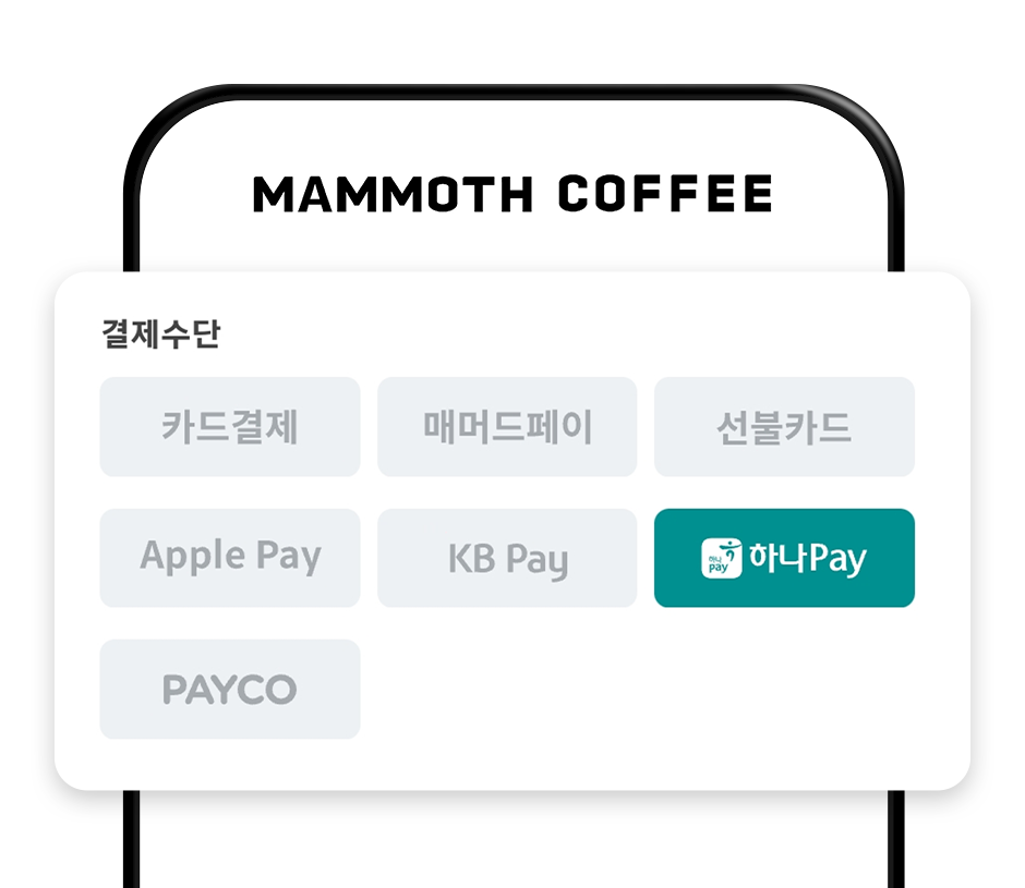 �������ܿ��� �ϳ�Pay ����