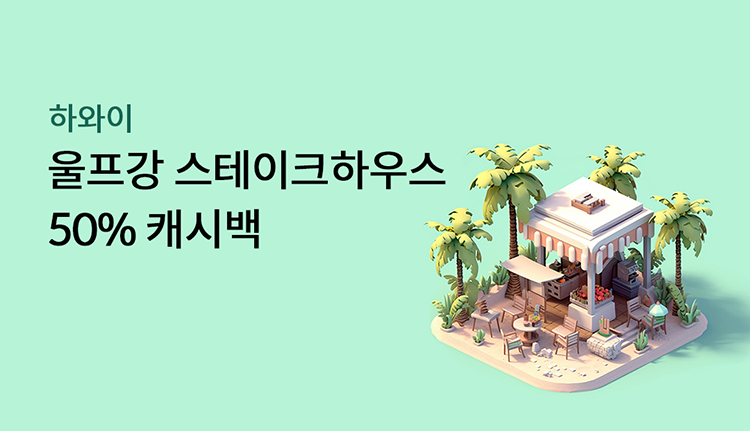 �Ͽ��� ������ ������ũ �Ͽ콺 50% ĳ�ù�